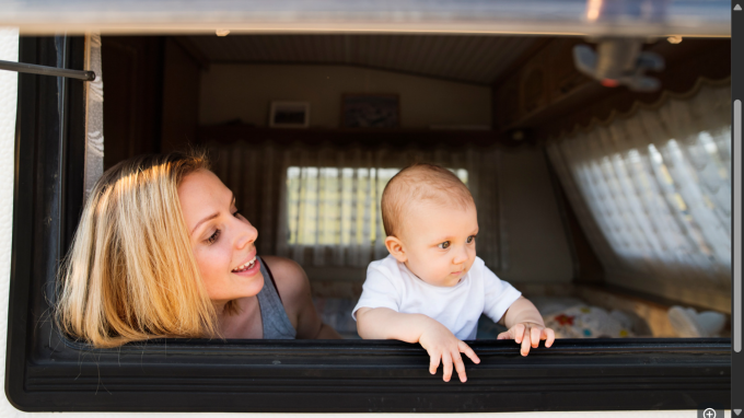 Camper huren met baby